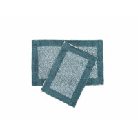 Набор ковриков для ванной Shalla Fabio mavi голубой 40х60 см + 50х100 см