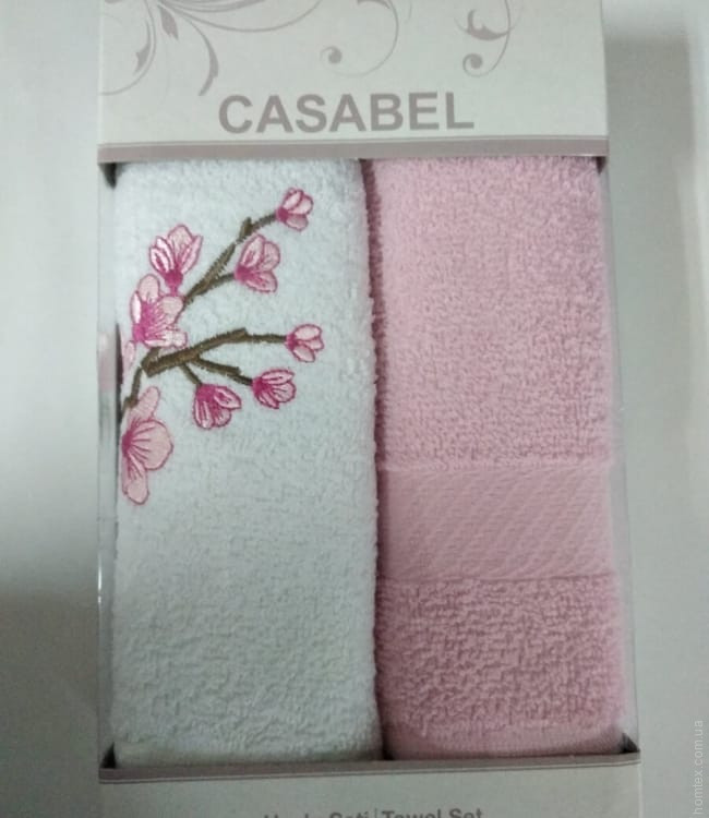  Набор кухонных полотенец Casabel из 2 шт. 40х60 см розовый