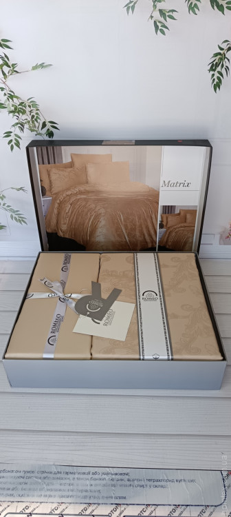 Постельное белье Romeo Home сатин - жаккард Matrix евро