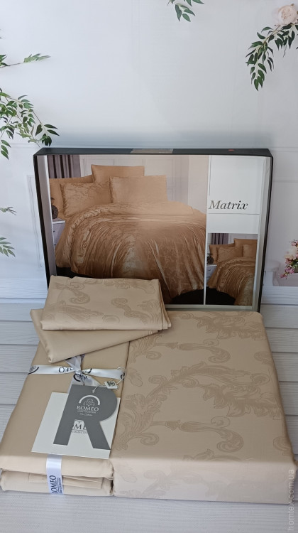 Постельное белье Romeo Home сатин - жаккард Matrix евро