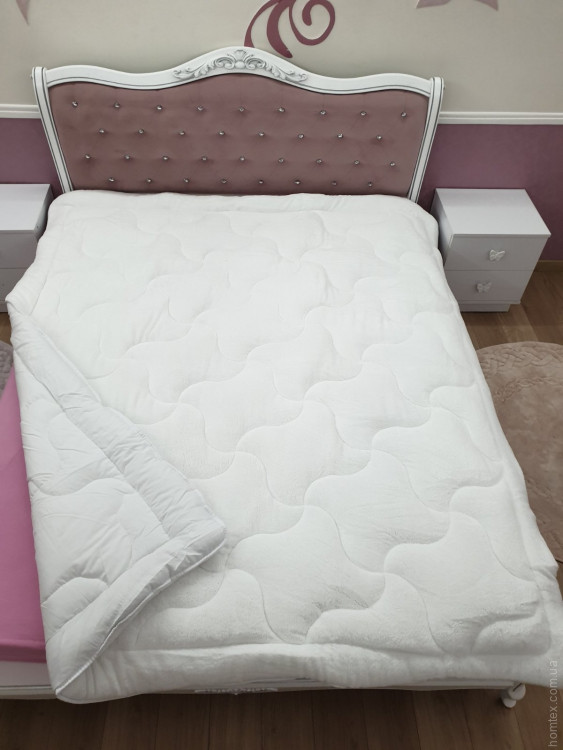 Одеяло плюшевое Welsoft Zeron белое 195x215 см
