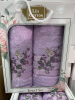 Набор махровых полотенец 50х90+70х140 см Lux Cotton, модель 15