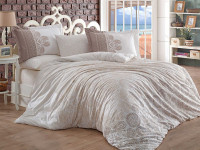 Постельное белье Hobby Poplin Irene бежевый евро