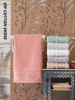 Набор махровых полотенец Cestepe Vip Cotton Ekose из 6 штук 70х140 см