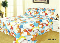 Покрывало Dophia Ibiza Heart 220x250 см+2 шт. наволочки