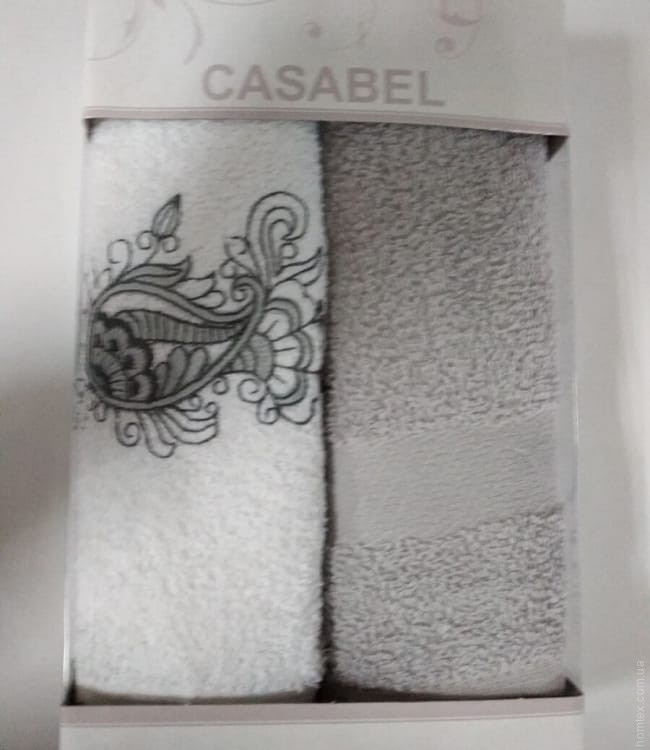  Набор кухонных полотенец Casabel из 2 шт. 40х60 см серый