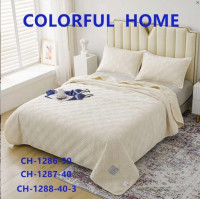 Покрывало велюровое Colorful Home 210x230 см с наволочками Ромб, модель 4