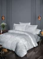 Постельное белье жаккард First Choice Doreta silver евро