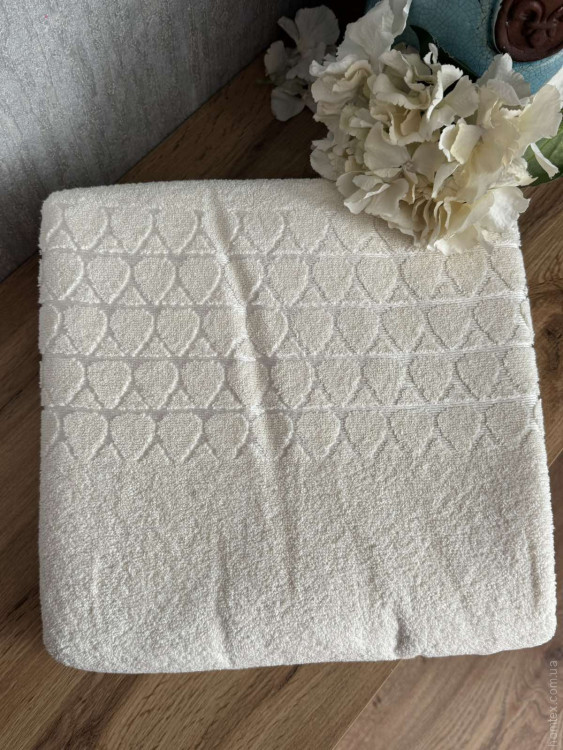 Махрова простирадло-піке Gold Soft Life молочна 200x220 см