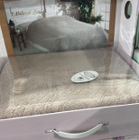 Махровая простынь Gulcan Natural Popy 200x220 см бежевая