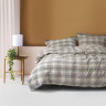 Постельное белье Lotus Home Checked Madras серый евро