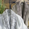 Банный набор из халатов и полотенец Dantela Vita DIANA KREM KAHVE PAMUK из 6-ми предметов