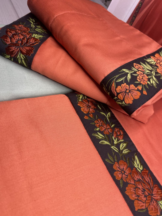 Постільна білизна Romeo Home Blaze сатин люкс євро з вишивкою