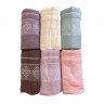 Набор махровых полотенец Gulcan Cotton Petra 70x140 см из 6 шт. 