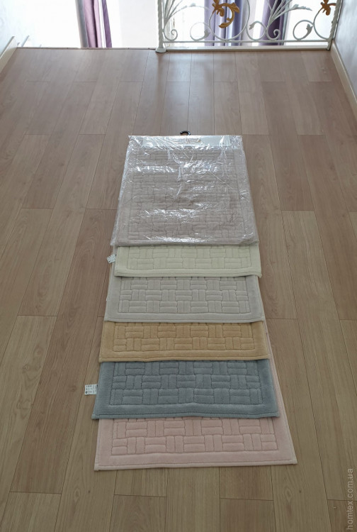 Набір килимків Zeron COTTON MAT модель V2 50x60 см та 60x100 см пудра