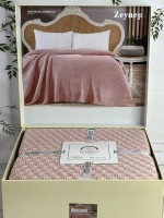 Плед акриловий Romeo Home Zeynep pudra 220x240 см