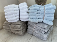 Набор махровых полотенец для рук Турция 33х33 см из 6 -ти шт, цвет в ассортименте, модель 2