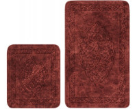 Набор ковриков Arya Damaks Бордовый 2 предмета 60х100 см + 60x50 см
