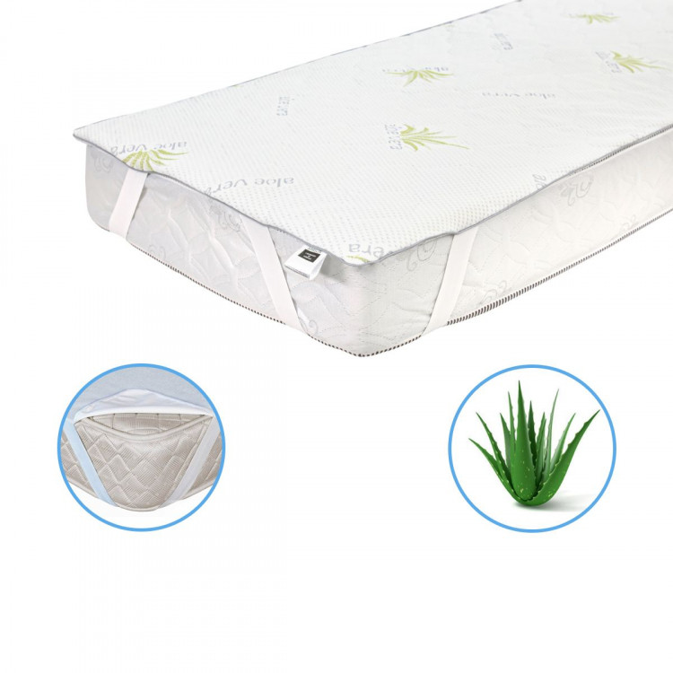 Наматрасник Mirson Alberto Eco Aloe Vera 70x130 см, №1000 (обычный на резинке по углам)