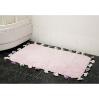 Коврик для ванной Irya Lucca pembe розовый 60x90 см