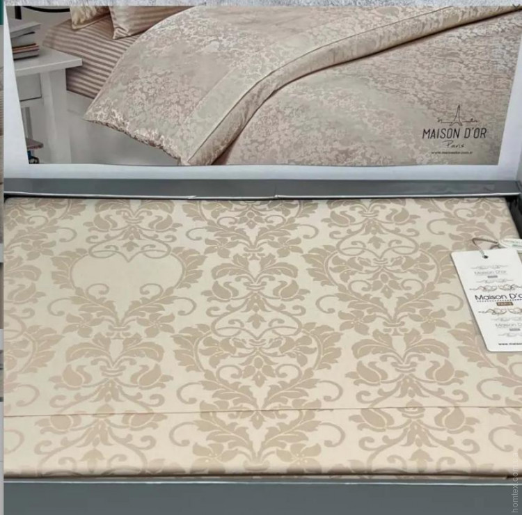 Постільна білизна Maison Dor PEARL BEIGE (світло-бежева) євро