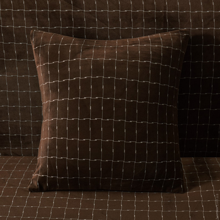 Декоративная наволочка микрофибра Homytex 45x45 см Шоколад Декоративная наволочка микрофибра Homytex 45x45 см Шоколад