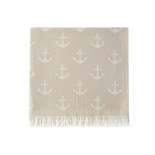 Полотенце Lotus Home Pestemal Anchor beige бежевое 90х160 см