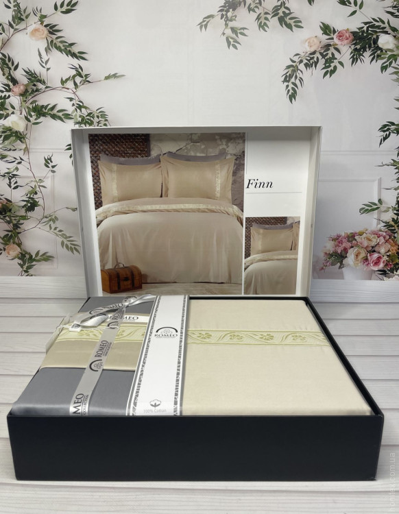 Постільна білизна Romeo Home Finn сатин люкс євро з вишивкою