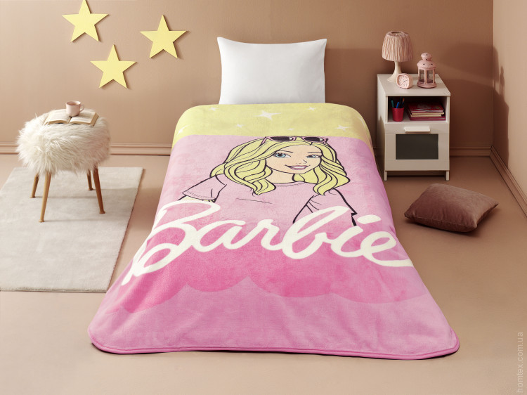 Плед дитячий Tac Disney Barbie Malibu 160x220 см 
