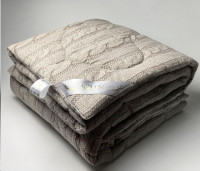 Одеяло Iglen 100% шерсть в фланели демисезонное 140х205 см. 