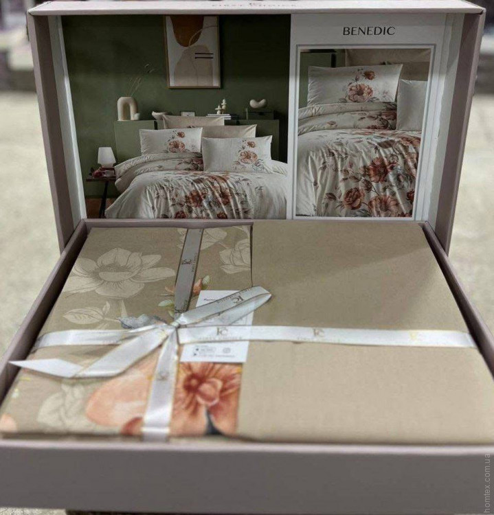 Постельное белье First Choice ранфорс Benedic Cappuccino евро