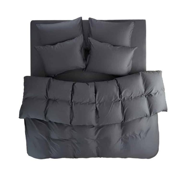 Пододеяльник с наволочками Penelope - Stella antrasit антрацит 260х220 см + 50х70 см (2 шт.)