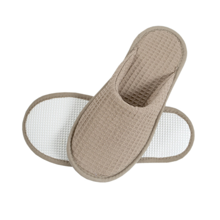 Тапочки Lotus Home Waffle brown (коричневі) кава