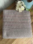 Махрова простирадло-піке Gold Soft Life пудра 200x220 см
