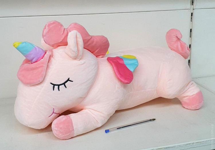 Плед Koloco с мягкой игрушкой 110x150 см Единорожка розовая