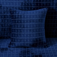 Декоративная наволочка микрофибра Homytex 45x45 см синяя Декоративная наволочка микрофибра Homytex 45x45 см синяя