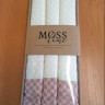Набор вафельных полотенец Moss Home из 3-х штук 45х70 см, терракотовый кант