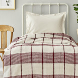 Плед вафельный Karaca Home Carmen bordo 180х220 см 