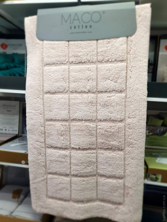 Набір бавовняних килимків для ванної Maco Cotton з 2 шт. 50x60 см + 60x100 см модель 31