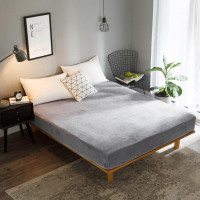 Простынь Almira mix Серая фланель премиум 230x250 см