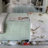 Постільна білизна з піке - покривалом Romeo Home м'ятне євро