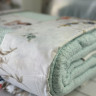 Постільна білизна з піке - покривалом Romeo Home м'ятне євро