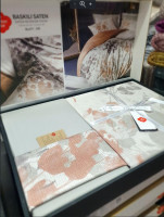 Постельное белье Cotton Box Blatt Gri евро