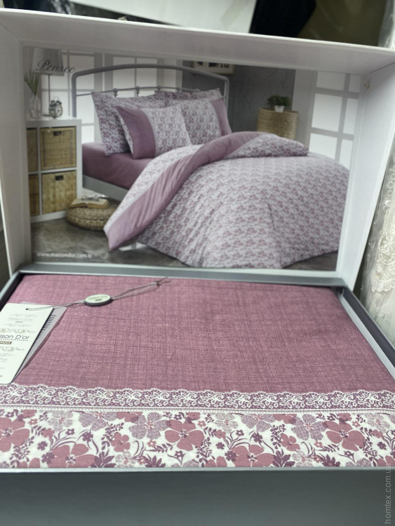 Постельное белье Maison D'or PENSEE DARK ROSE евро