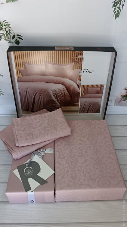 Постельное белье Romeo Home сатин - жаккард Flux евро Постельное белье Romeo Home сатин - жаккард Flux евро