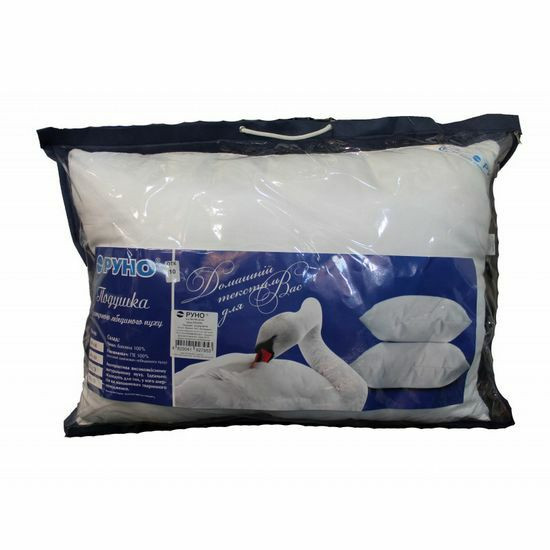 store_apendix_large13926_13786.jpg Подушка с заменителем лебяжьего пуха Руно 325.52ЛПУ 60х60 см.