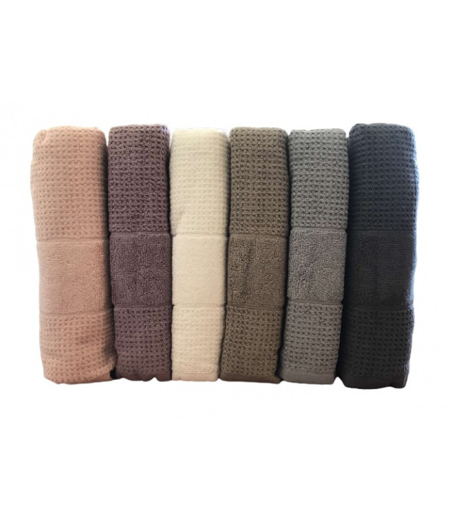 Набор махровых полотенец Mercan Cotton жаккард Jumbo 50x90 см из 6 шт.