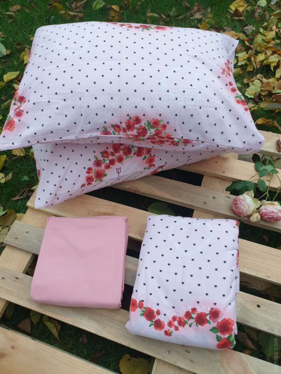 Постільна білизна фланель Cotton Star євро, модель 19