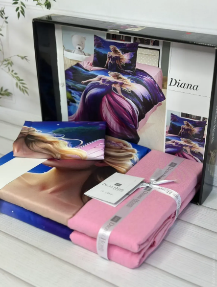 Постільна білизна ранфорс 3Д Diore Diana полуторний