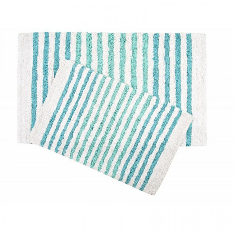 Набор ковриков для ванной Irya Grenada mavi голубой 70x115 см.+ 55x80 см